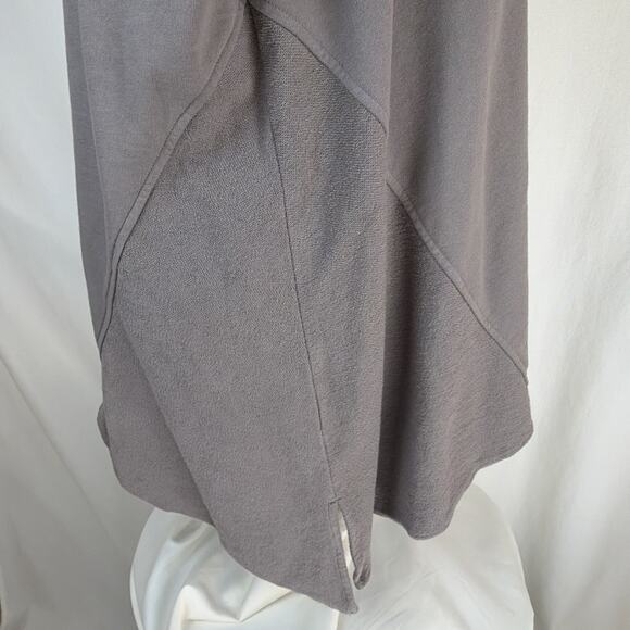 NWT Kleen Taupe Long Sleeve V-Neck Asymmetrical Tunic 100% Cotton #0722 XL - Picture 4 of 8